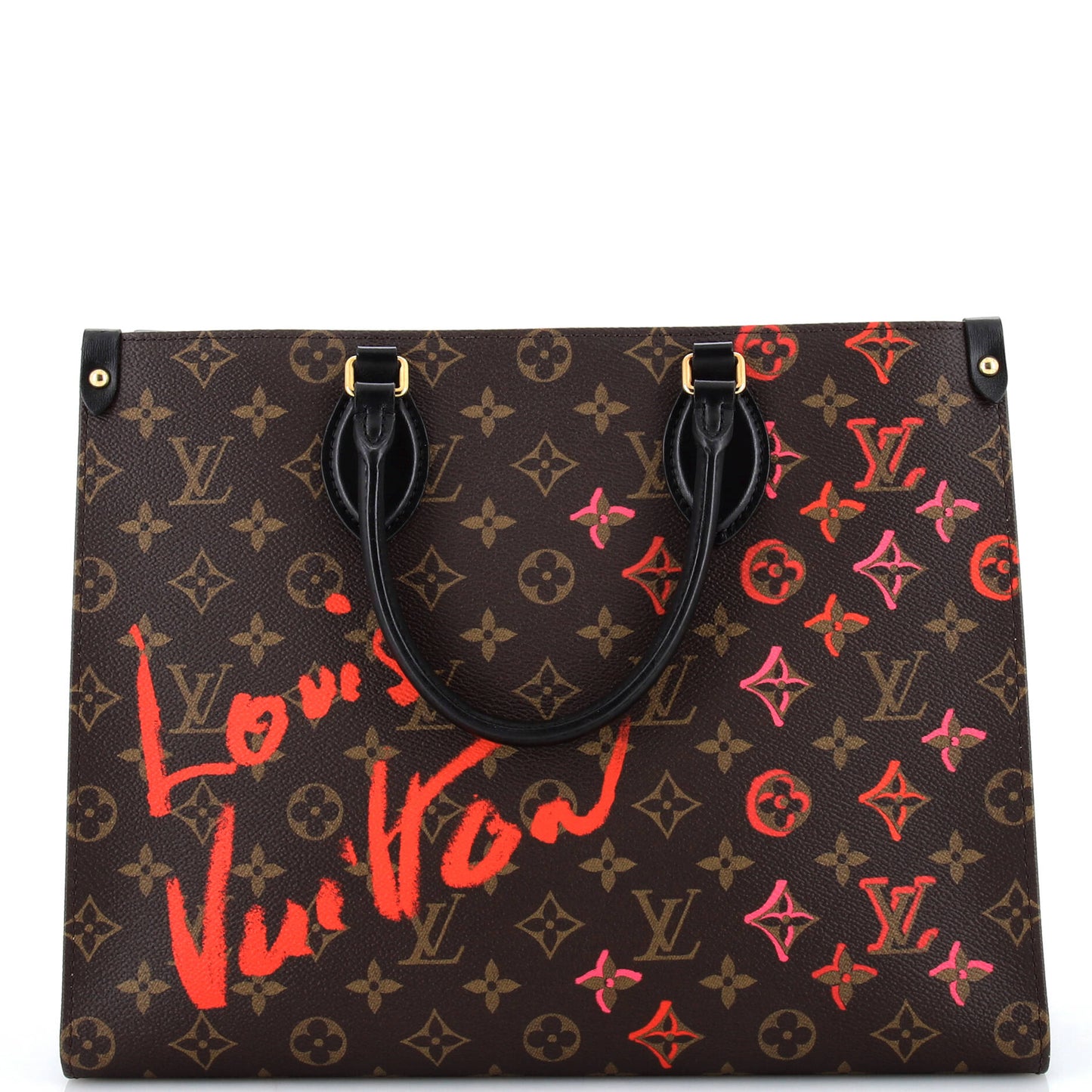 Louis Vuitton OnTheGo Tote Limited Edition Fall in Love Monogram Canvas MM