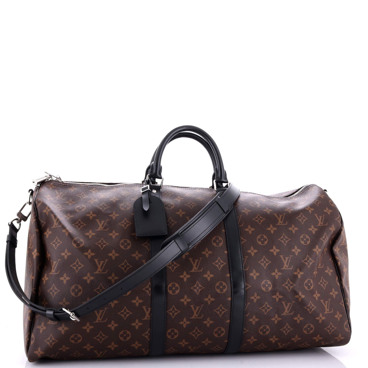 Louis Vuitton Keepall Bandouliere Bag Macassar Monogram Canvas 55