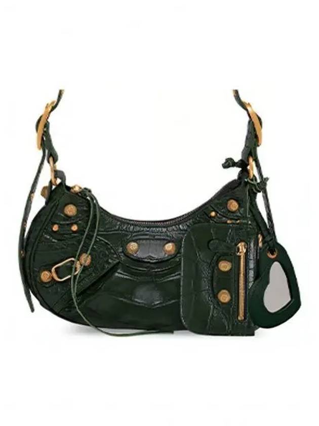 Luxury Balenciaga Trending 2026 Le Cagole XS Shoulder Bag Dark Green