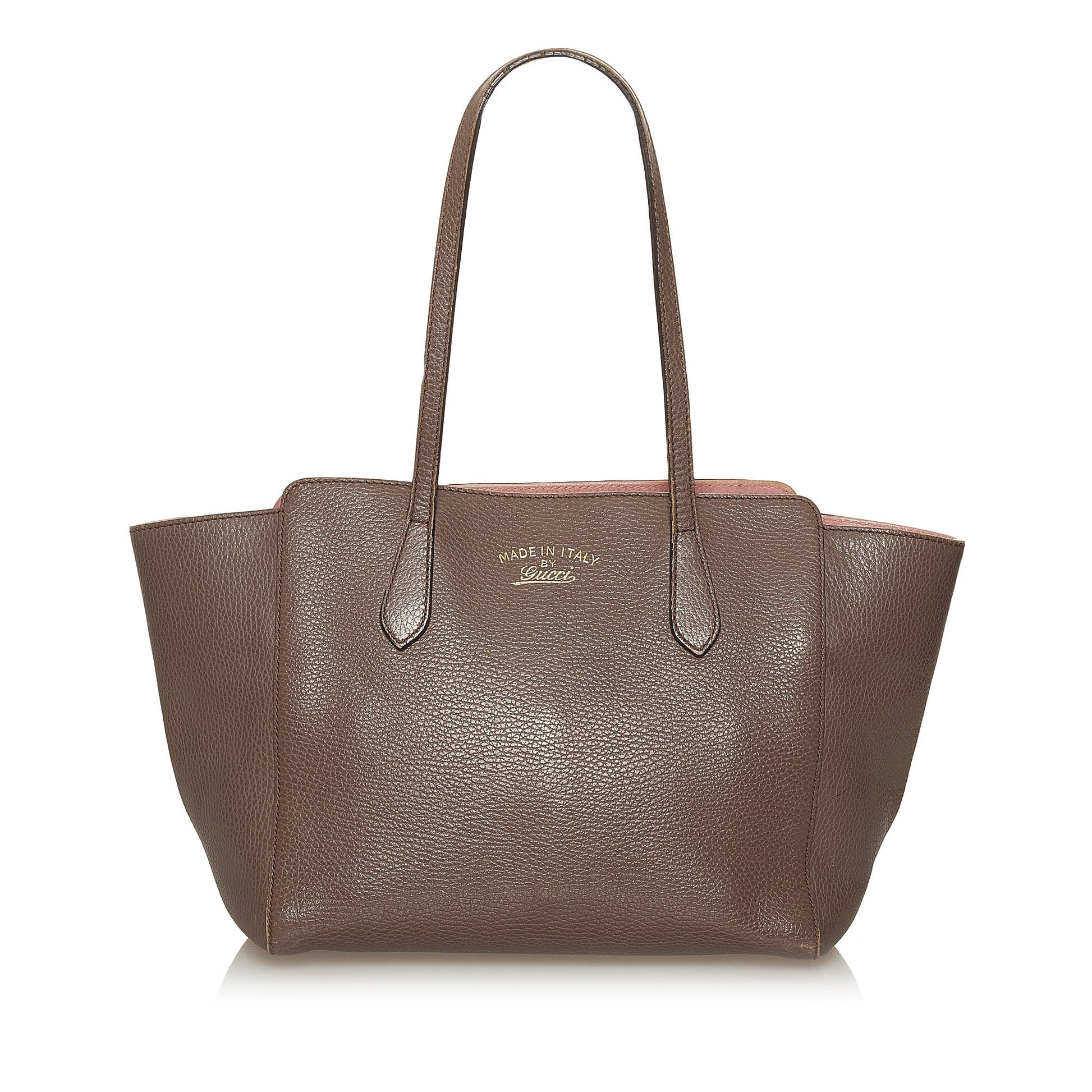 Gucci Brown Leather Tote Style 6