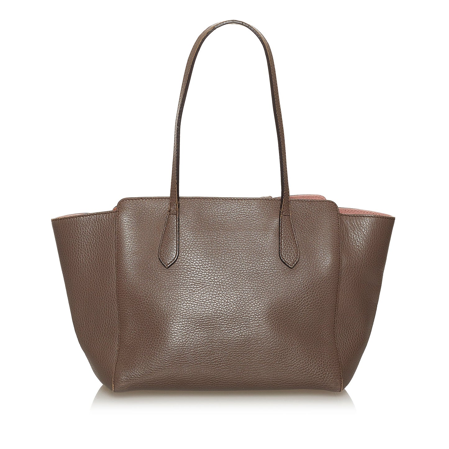 Gucci Brown Leather Tote Style 6