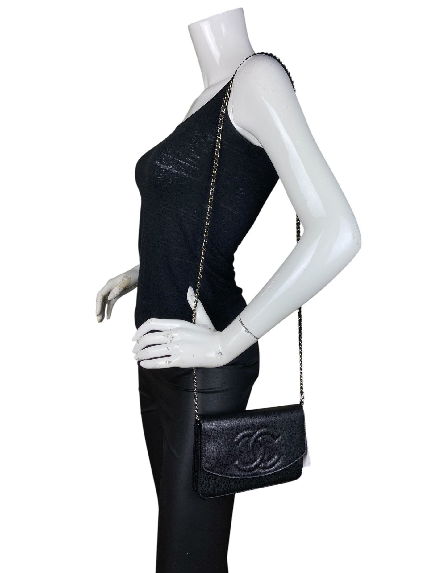 Chanel Black 2025 Timeless CC WOC Crossbody