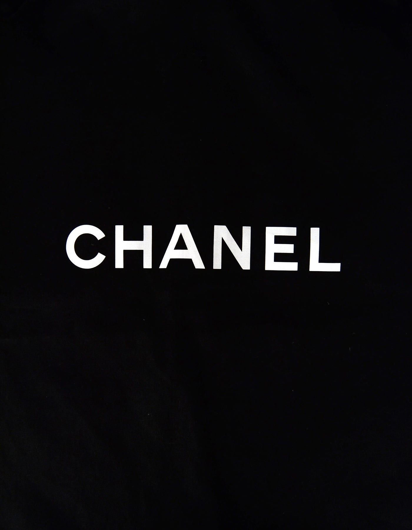 Chanel Black 64" Canvas Garment Bag w/ CC Hanger