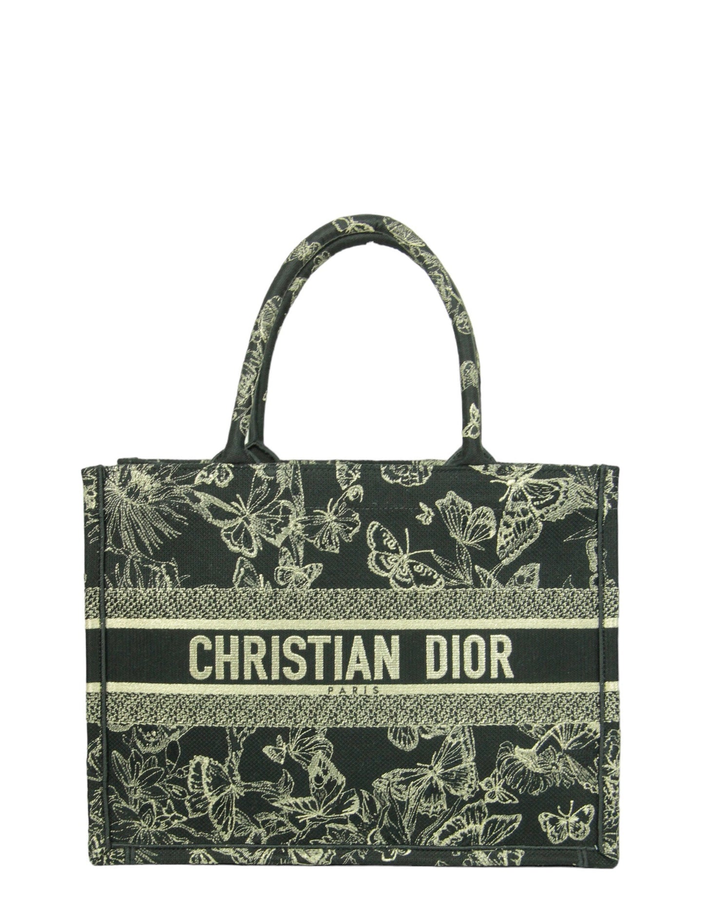 Christian Dior 2023 Black/Gold New York Medium Book Tote Bag