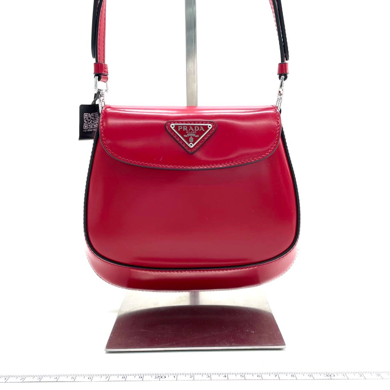 Prada Cleo Flap Red Leather Mini Shoulder bag - Style 2