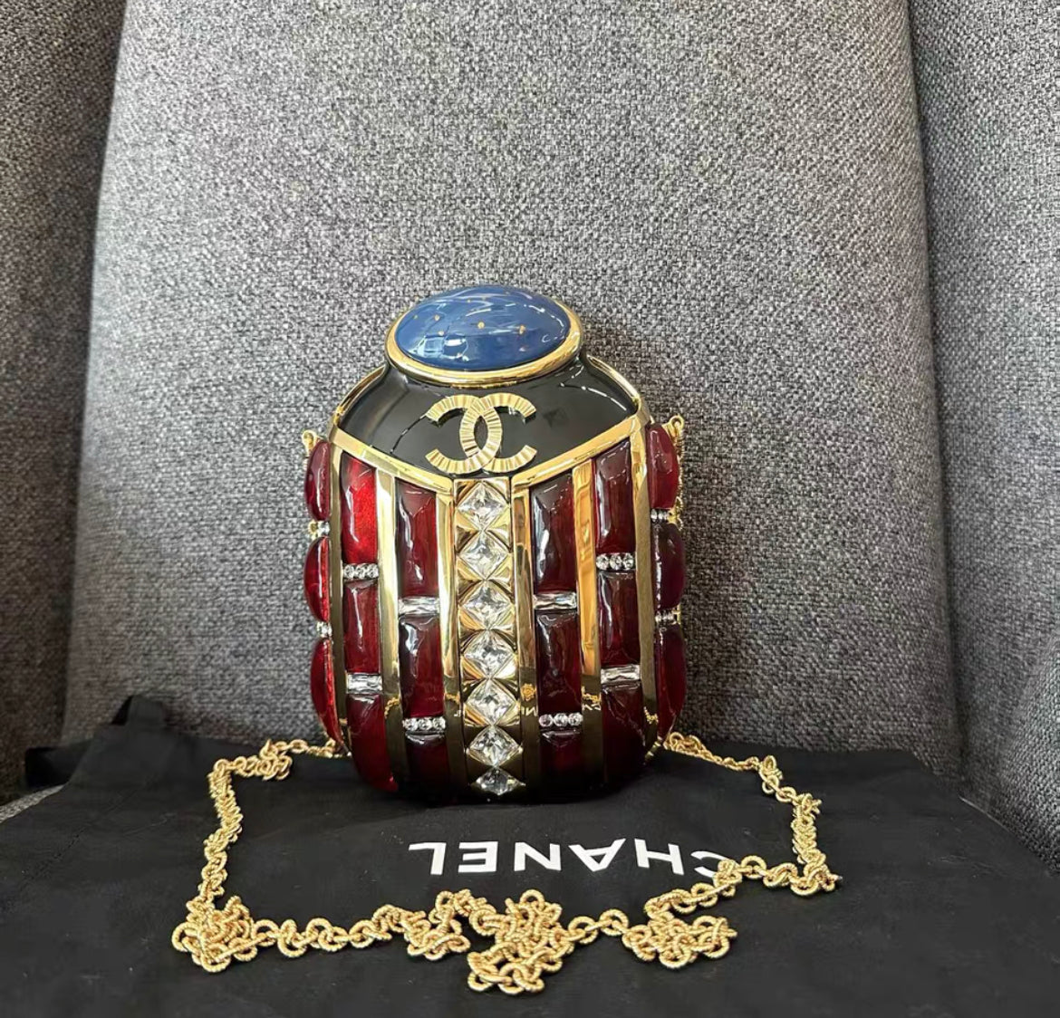 CHANEL SCARAB MINAUDIÃRE BAG 2019 EGYPT PARIS-NEW YORK EVENING CLUTCH