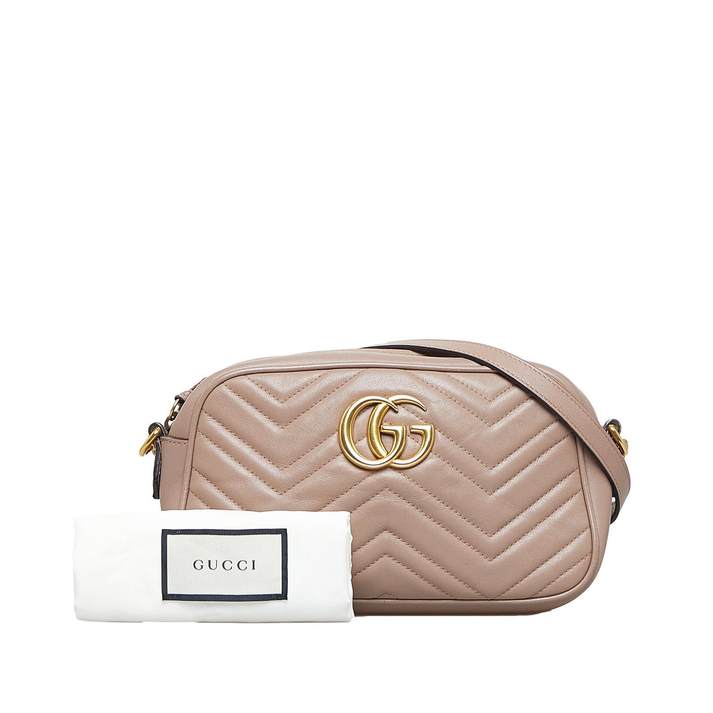 Gucci GG Marmont Pink Quilted Chain Crossbody