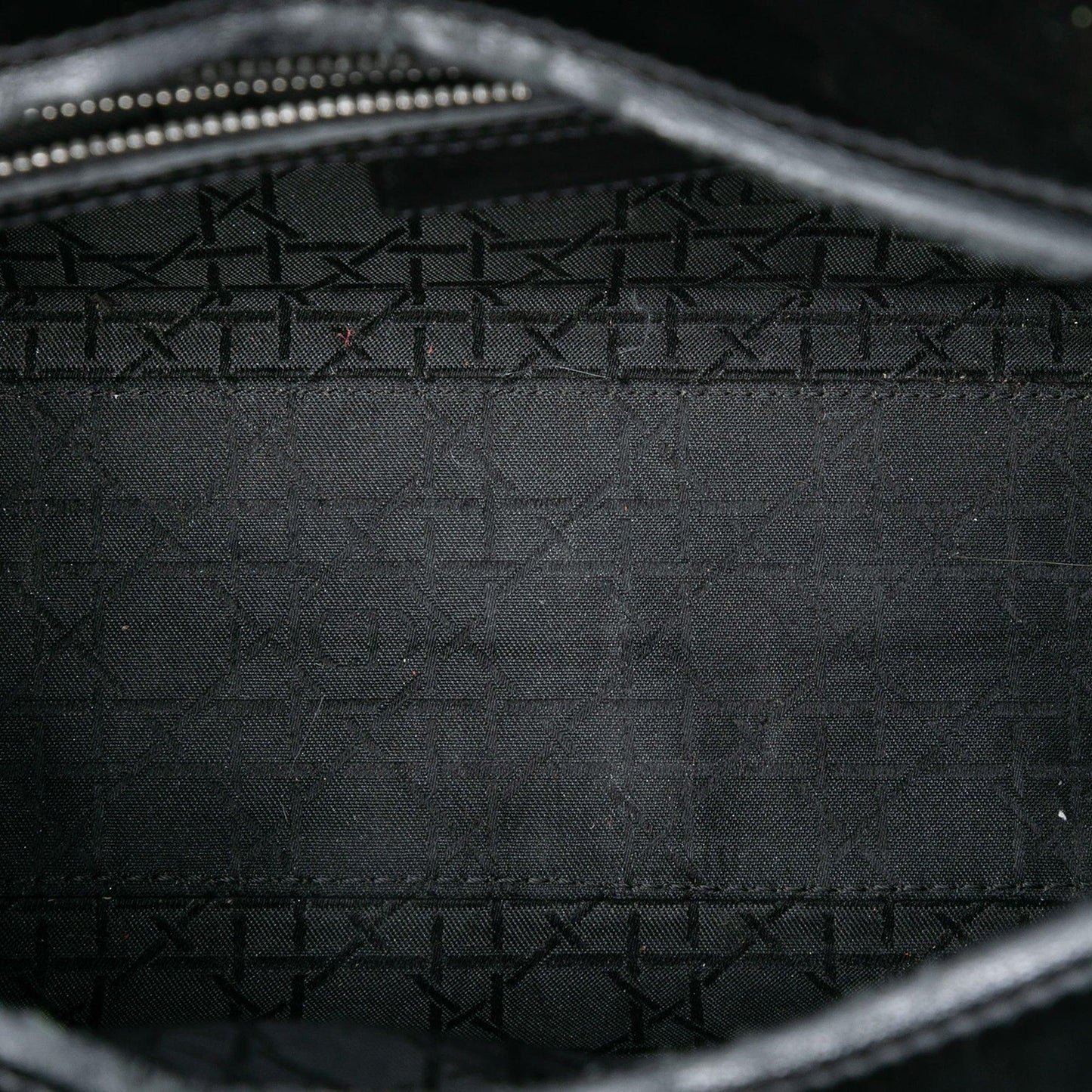 Black Dior Large Patent Cannage Lady Dior Satchel