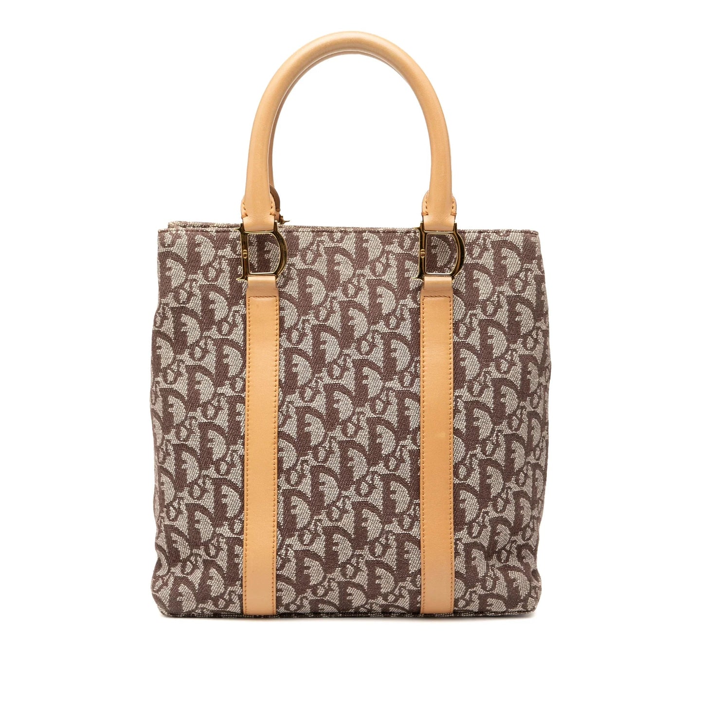 Brown Dior Diorissimo Trotter Canvas Tote