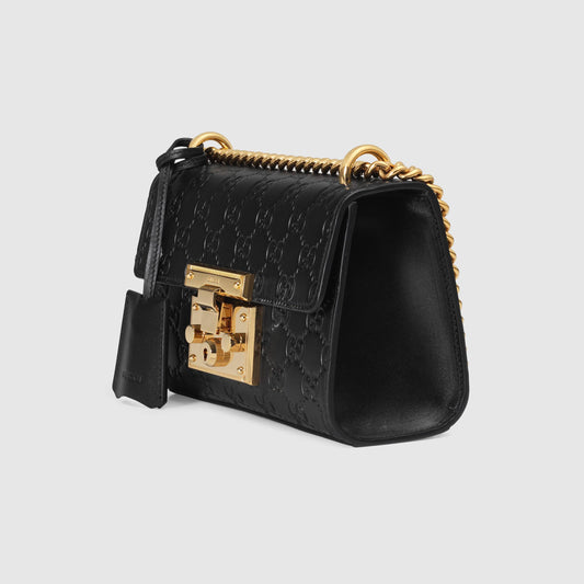 Gucci Monogram Chain Leather Crossbody