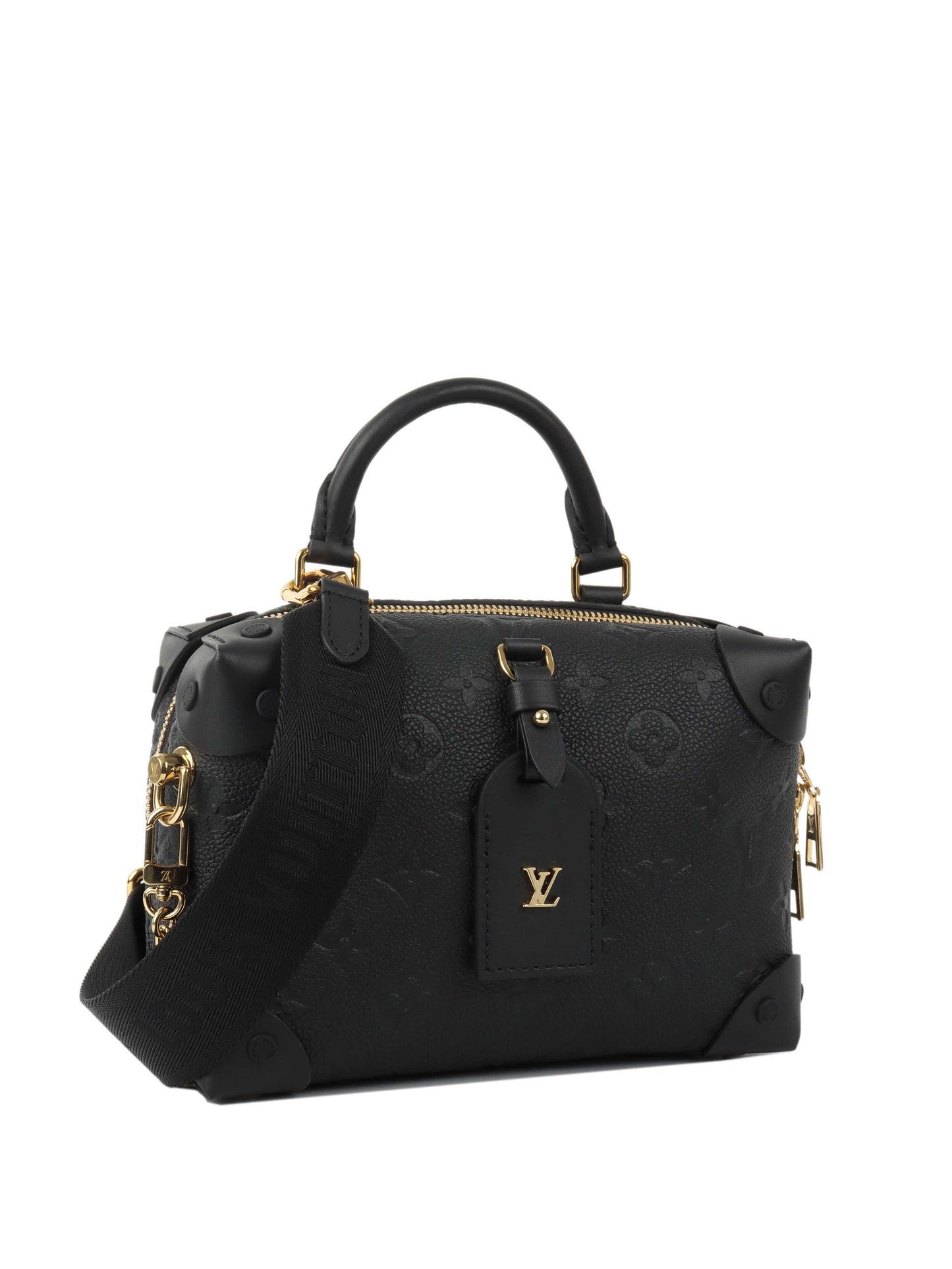 Louis Vuitton Black Monogram Empreinte Petite Malle Souple Bag