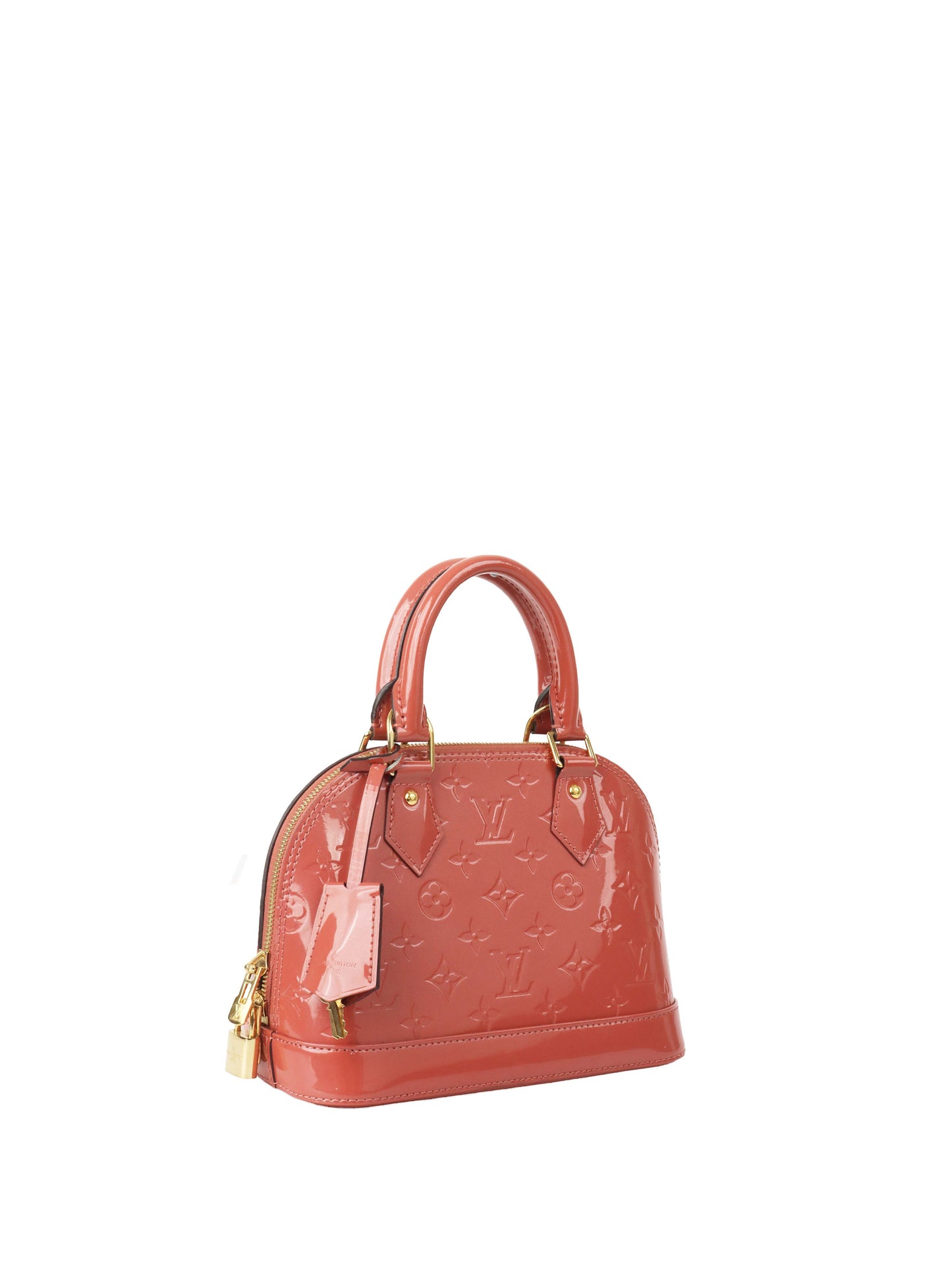 Louis Vuitton Pink Patent Vernis Alma BB