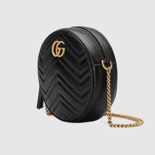 Gucci Monogram Twist Quilted Chain Crossbody