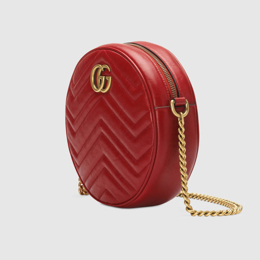 Gucci Monogram Twist Quilted Chain Crossbody
