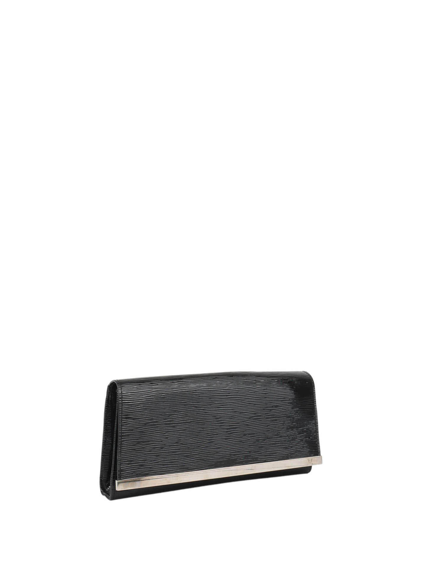 Louis Vuitton Black Patent Epi Clutch with Shoulder Strap