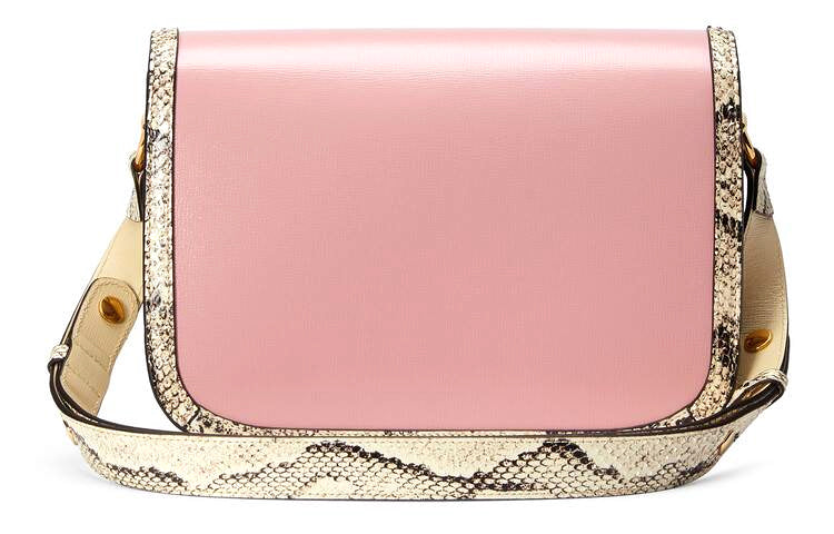 Gucci Saddle Leather Shoulder Bag