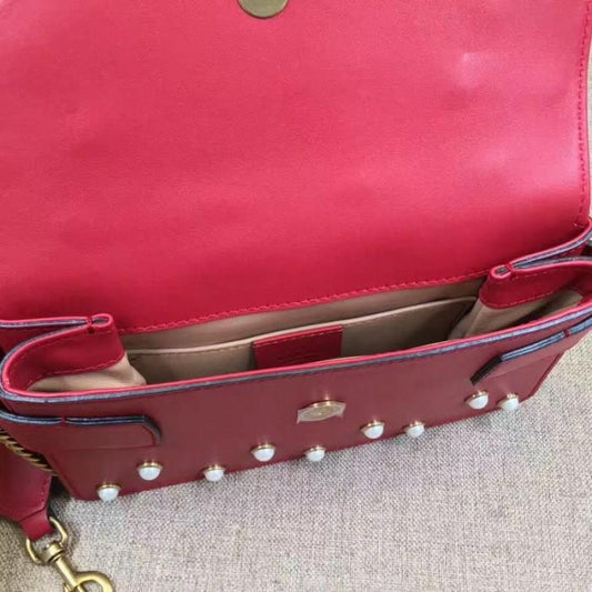 Gucci Monogram Nylon Leather Mini Crossbody
