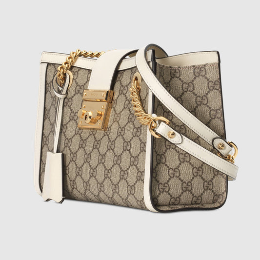 Gucci Monogram Chain Leather Crossbody