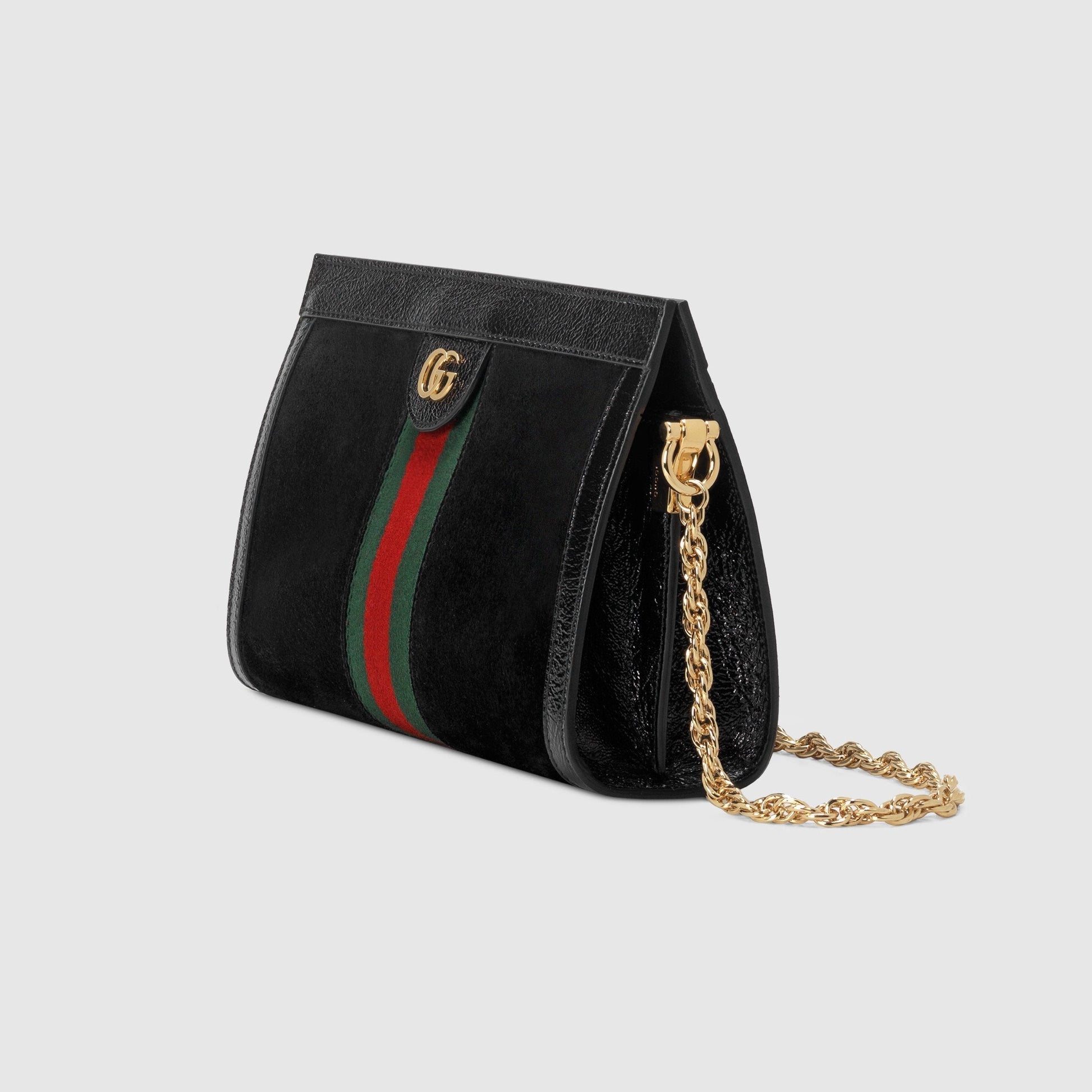 Gucci Monogram Chain Leather Crossbody