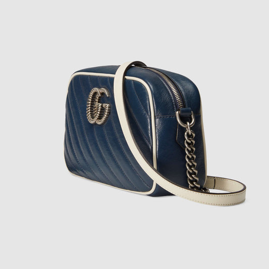 Gucci Monogram Twist Chain Leather Crossbody