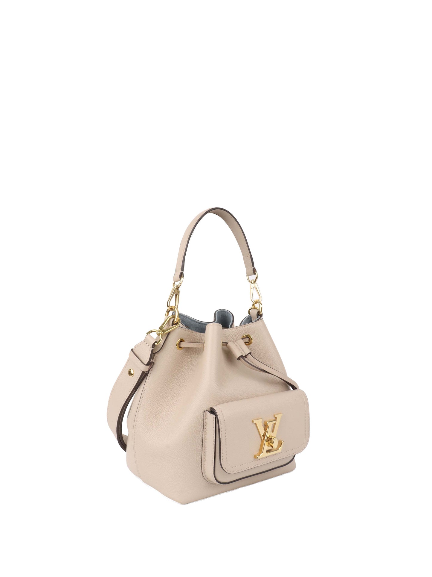 Louis Vuitton Beige Lockme Bucket Bag