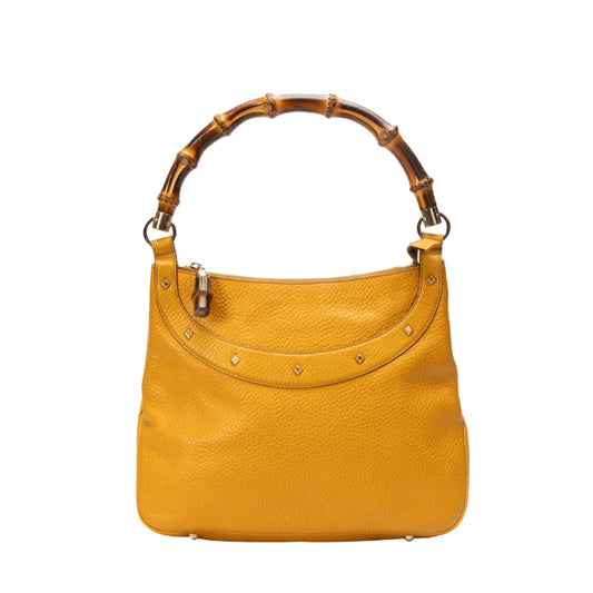 Gucci Leather Canvas Handbag