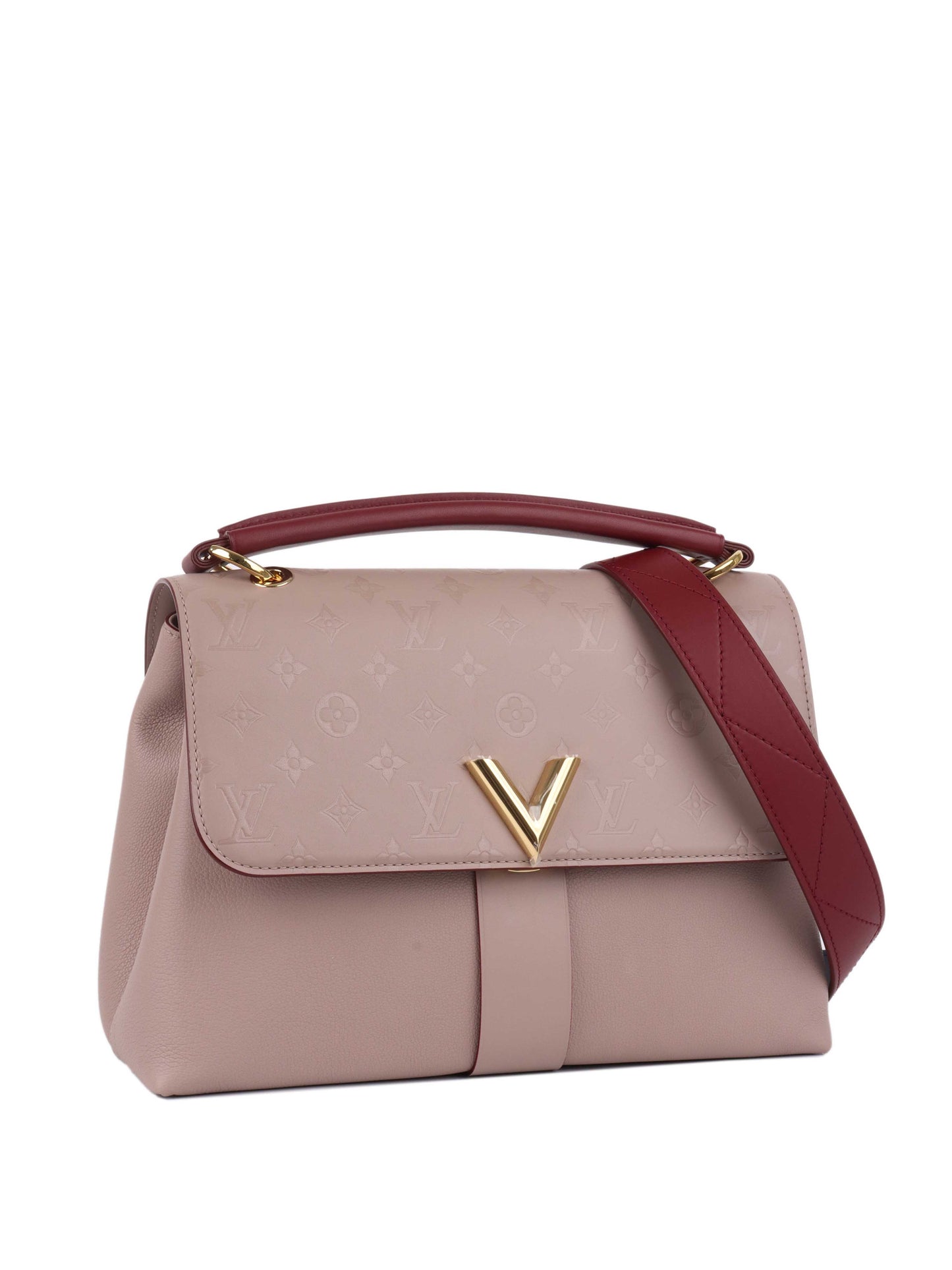 Louis Vuitton Taupe Red Very One Handle Bag
