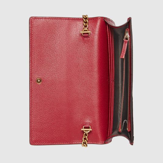 Gucci Monogram Chain Leather Crossbody