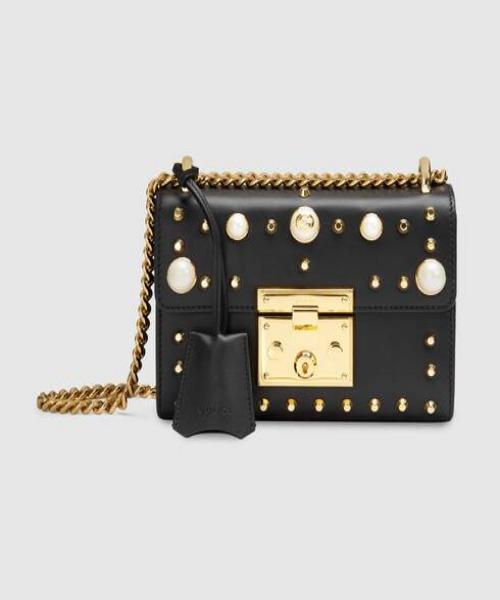 Gucci Monogram Chain Leather Crossbody