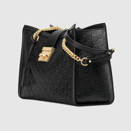 Gucci Monogram Chain Leather Crossbody