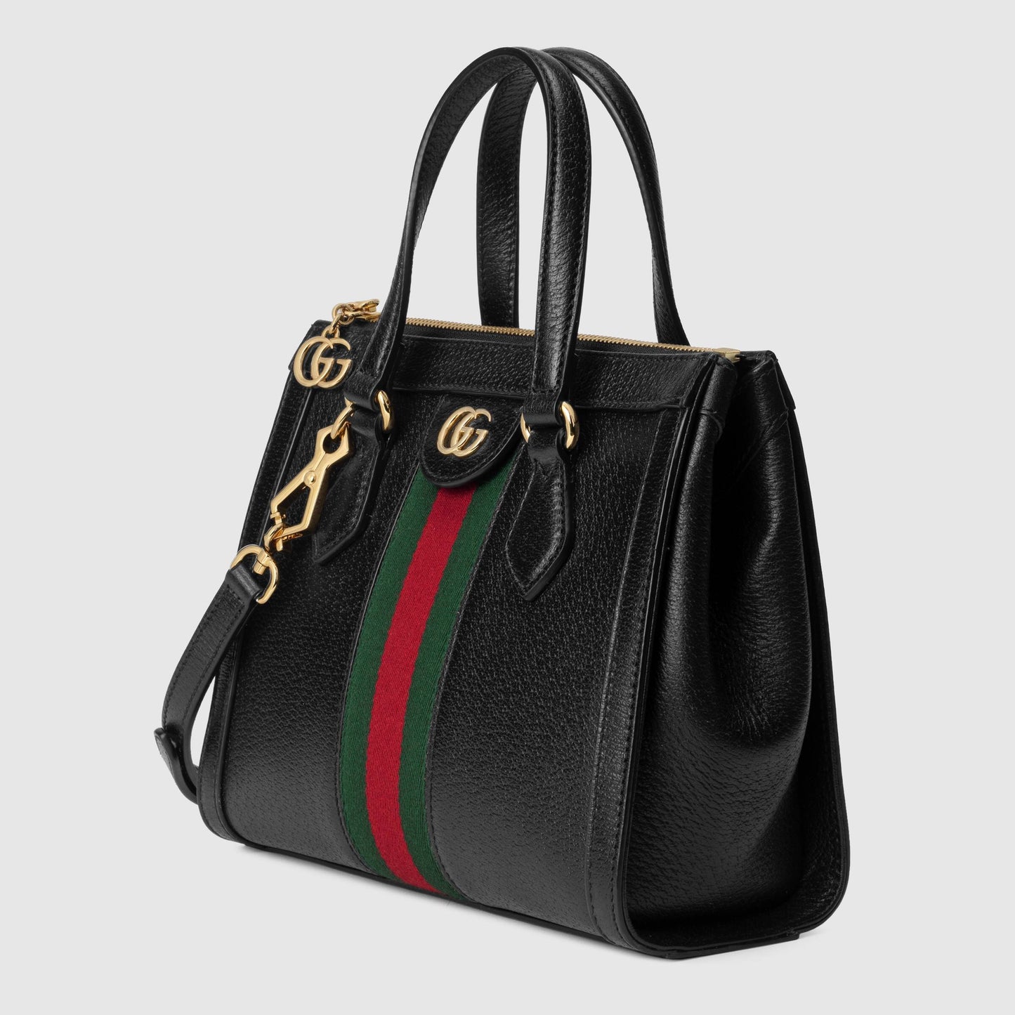 Gucci Monogram Leather Top Handle Tote