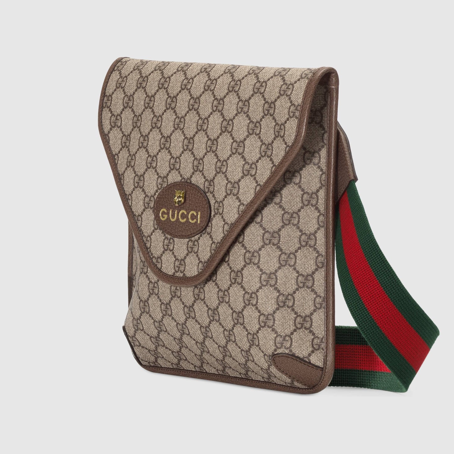Gucci Monogram Nylon Leather Canvas Crossbody