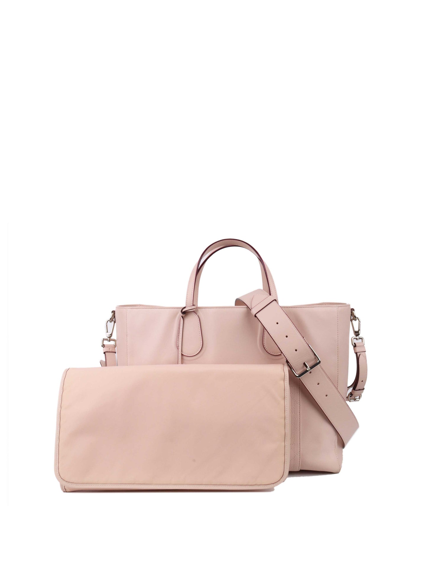 Dior Pink Leather Diaper Tote.