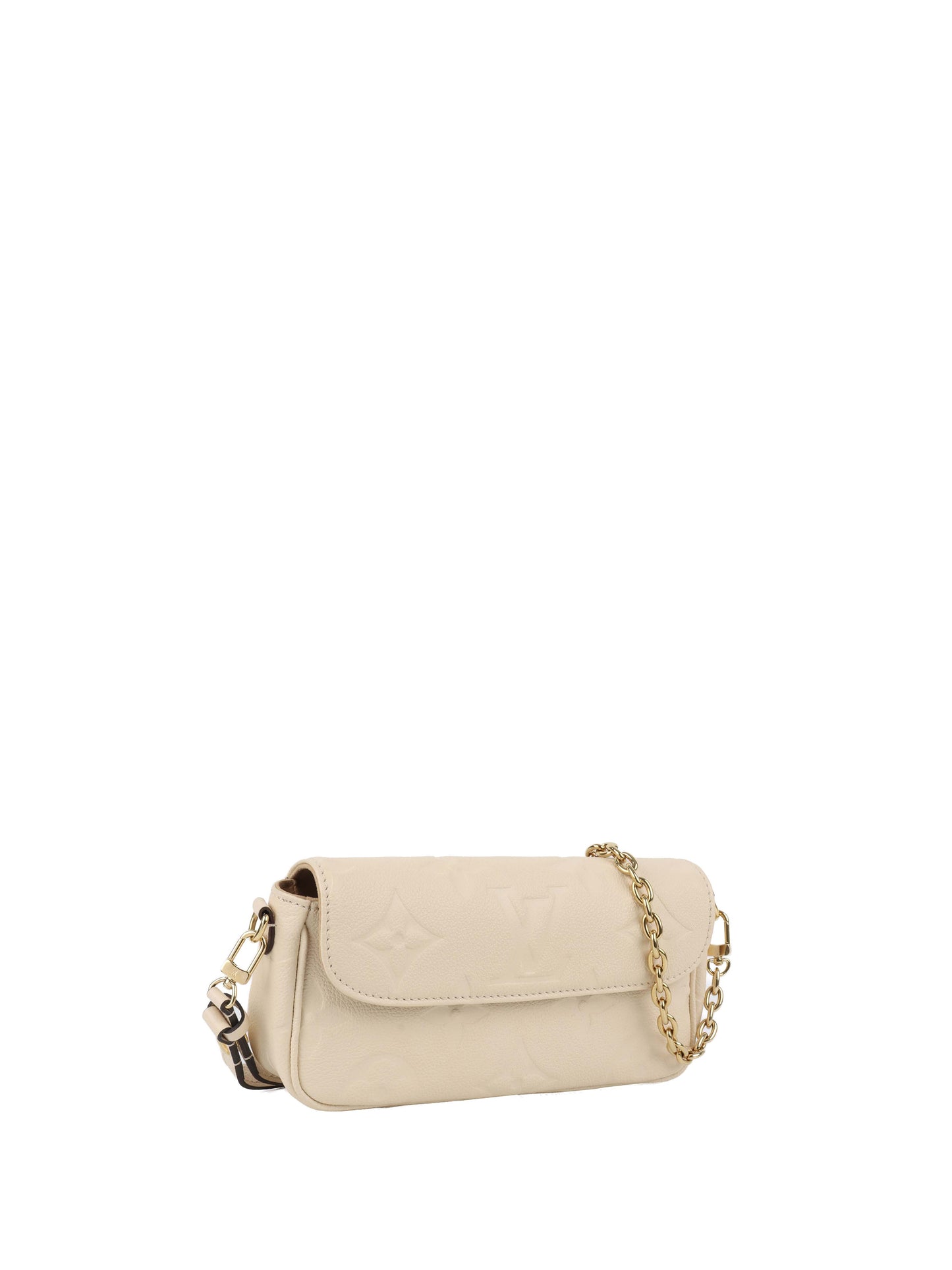 Louis Vuitton Cream Monogram Wallet on Chain Ivy