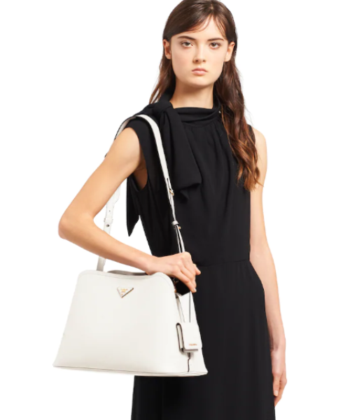 Prada MatinÃ©e Handbag White