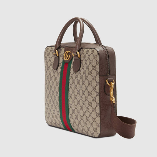 Gucci Monogram Nylon Leather Canvas Crossbody