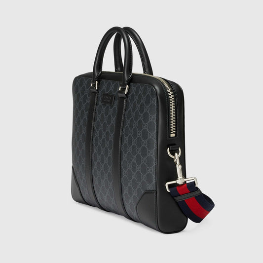 Gucci Monogram Nylon Leather Canvas Crossbody