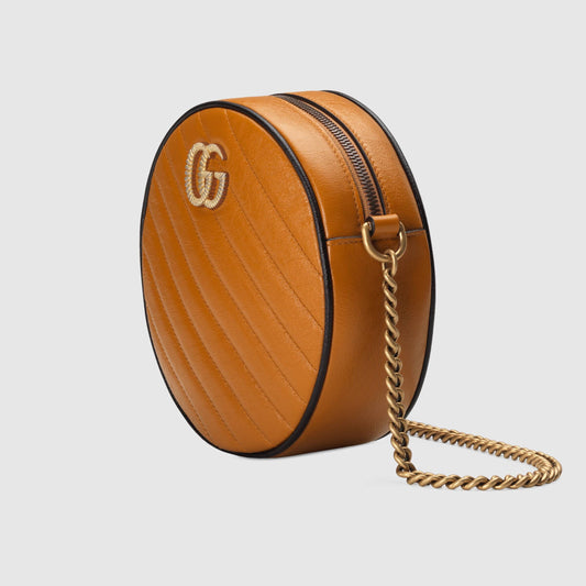 Gucci Monogram Twist Quilted Chain Crossbody