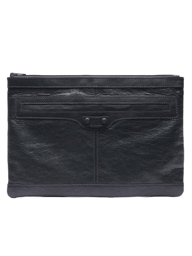 Luxury Balenciaga Trending 2026 Classic Clip Clutch Bag Grey