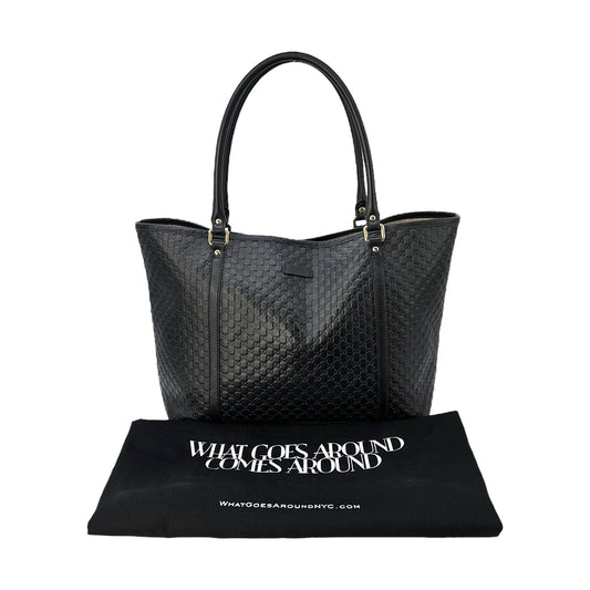 Gucci Leather Canvas Tote