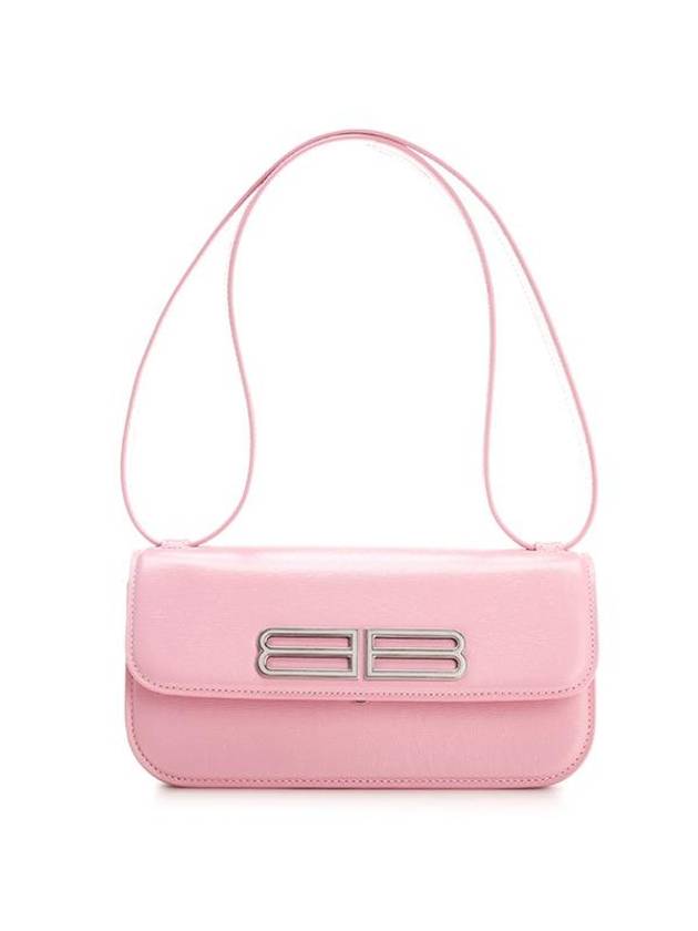Luxury Balenciaga Trending 2026 Gossip Calfskin Small Shoulder Bag Candy Pink