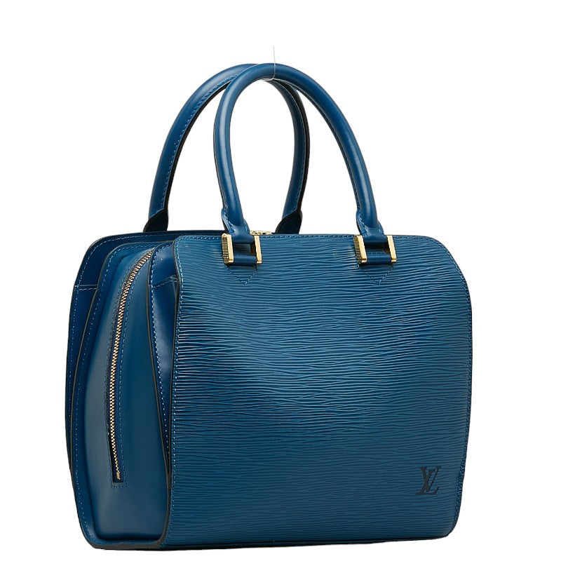 Louis Vuitton Epiphone Handbag M52055 Tread Blue Leather Louis Vuitton