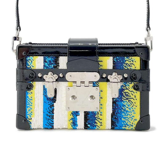 Louis Vuitton Noir Spangles Patent Leather Shoulder Bag