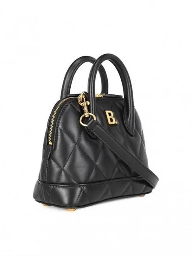 Luxury Balenciaga Trending 2026 Ville Quilted Leather Top Handle Cross Bag Black