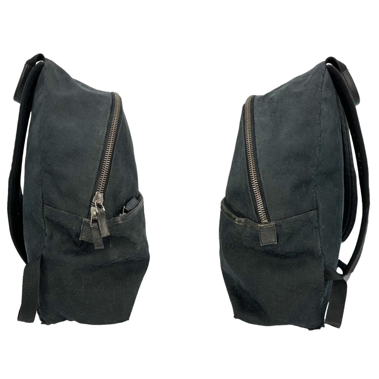 Gucci Monogram Leather Canvas Shoulder Bag