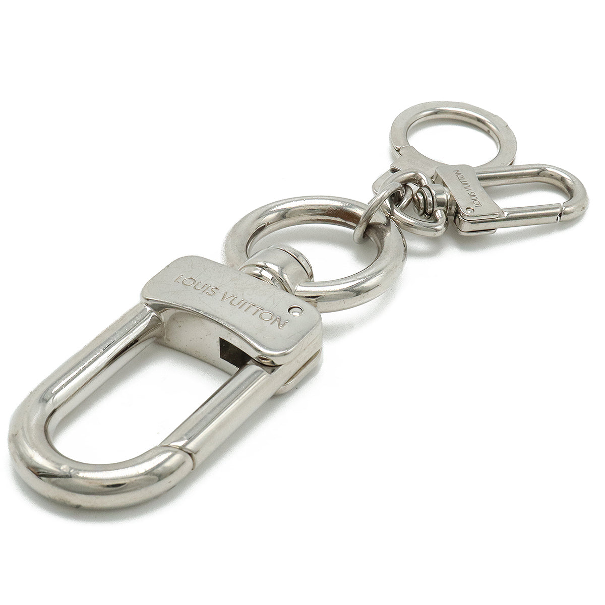 Louis vuitton Anocle Muscotton XL Keyholder Keyling Charm Metal Silver Colour M65769