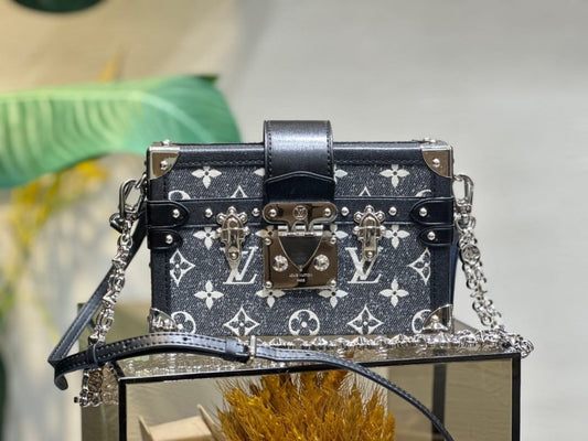 Louis Vuitton Petite Malle Monogram Jacquard ( Lushentic Version) Crossbody