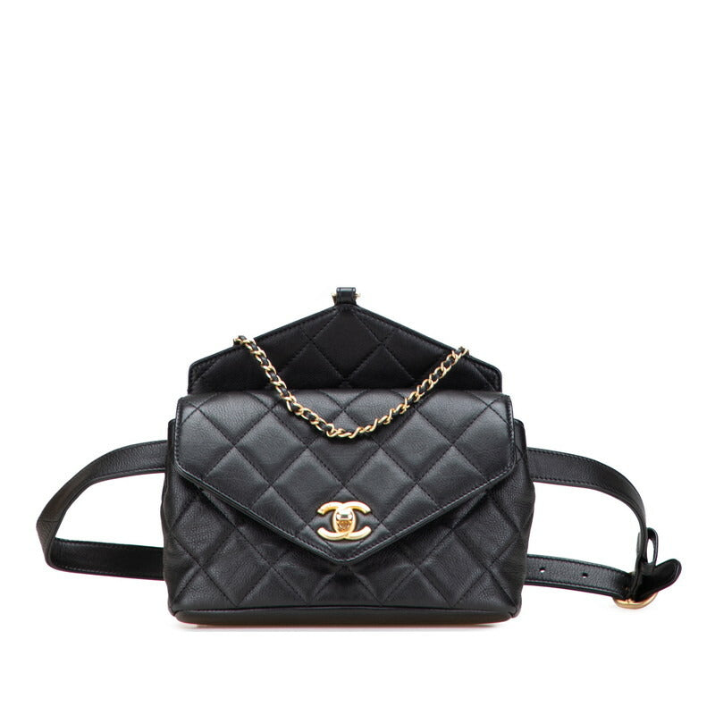 Chanel Coco Matelasse Lambskin 2way waist bag
