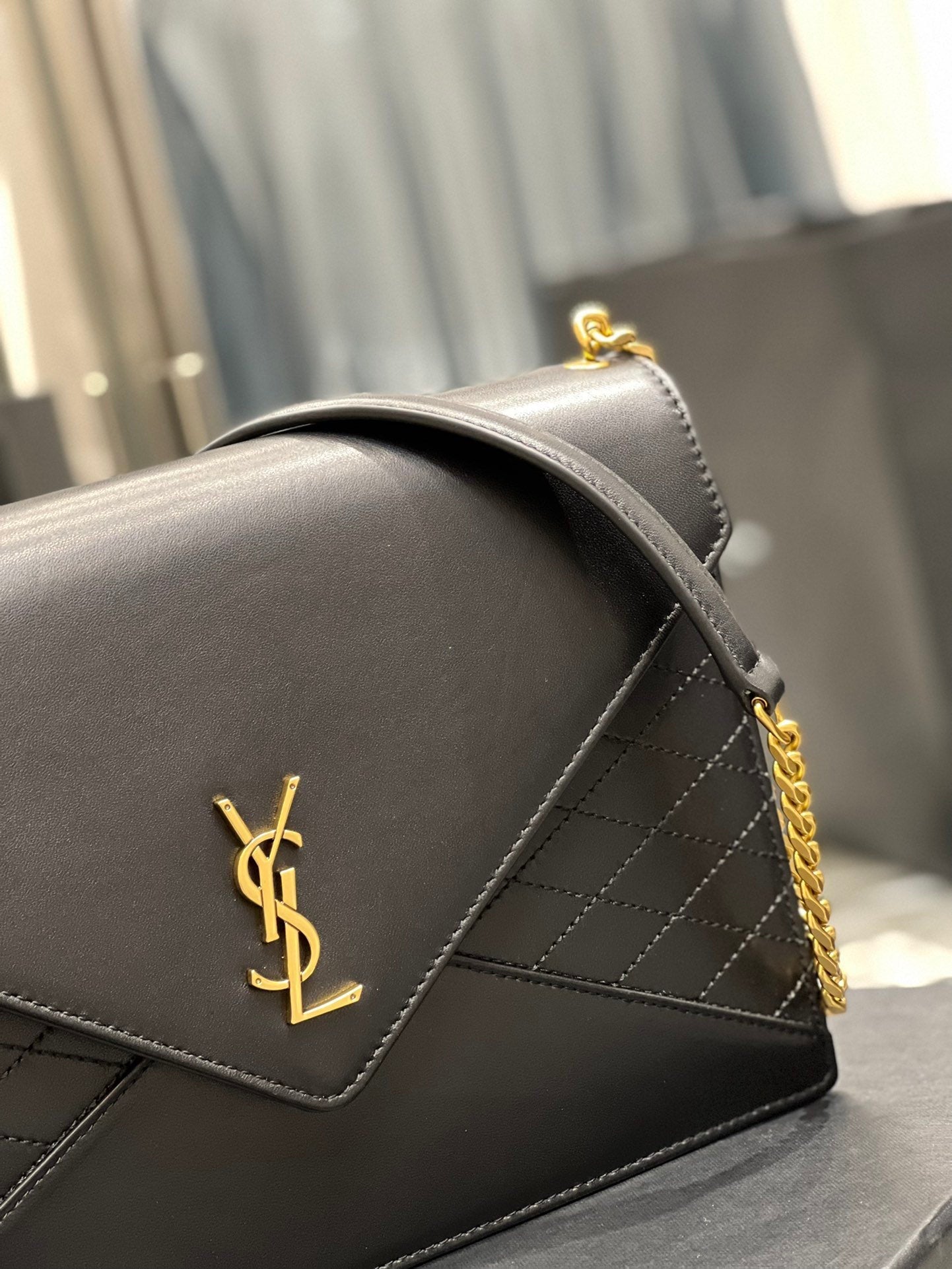 Yves Saint Laurent Gaby Chain Bag Black With