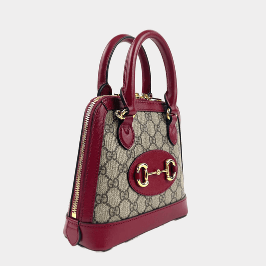 Gucci Leather Canvas Tote